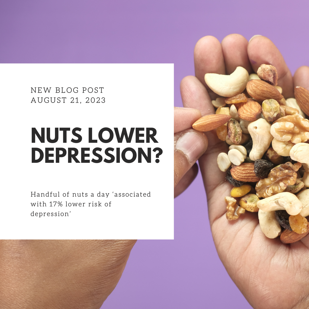 Handful of nuts a day ‘associated with 17% lower risk of depression’