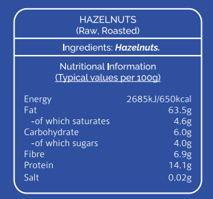 Hazelnuts - Roasted 1kg